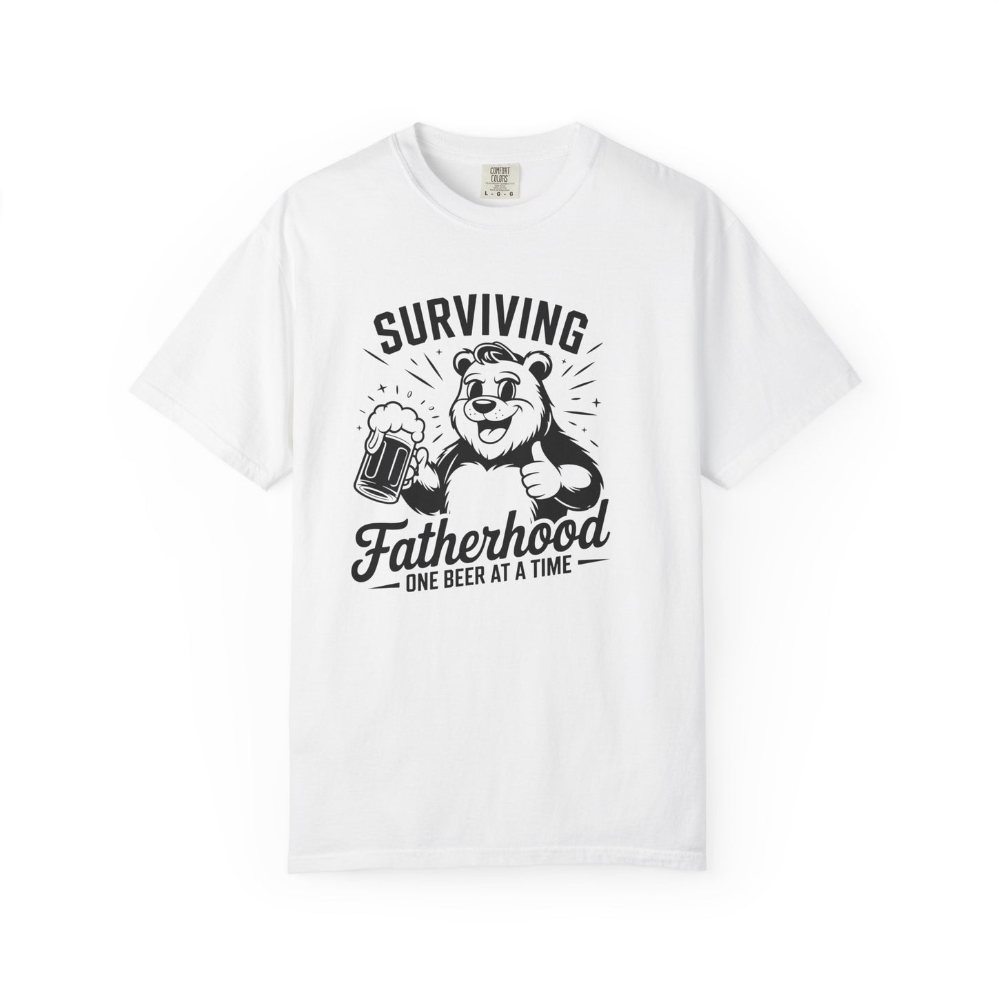 Surviving Fatherhood T-Shirt | Funny Gift for Dads | Casual, Gift for Father's Day, New Dad Shirt, Beer Lovers Tee