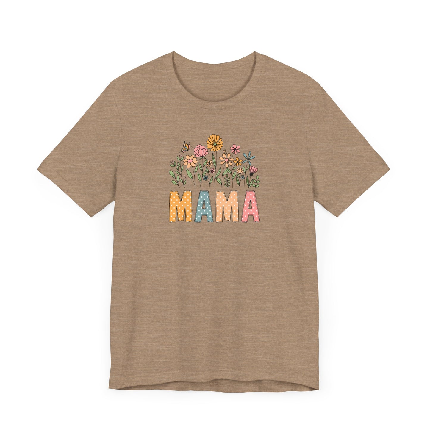 Floral Mama Tee - Perfect for Mother's Day, Baby Showers, Gifts for Moms, Casual Wear, Spring Fashion