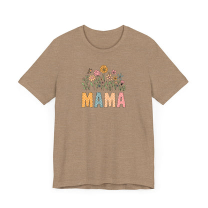 Floral Mama Tee - Perfect for Mother's Day, Baby Showers, Gifts for Moms, Casual Wear, Spring Fashion