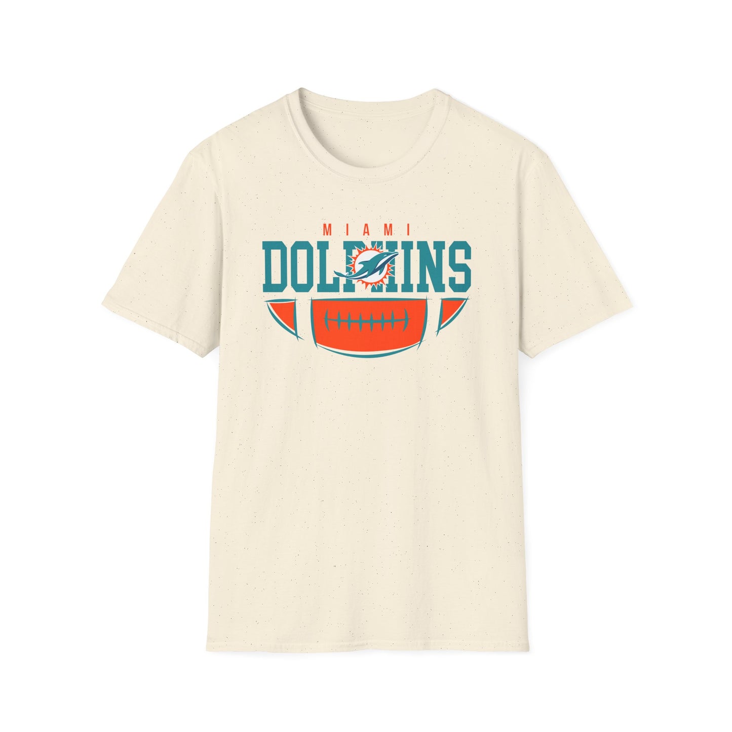 Miami Dolphins Retro Softstyle T-Shirt, Casual Sportswear, Game Day Apparel, Unisex Tee, Football Fan Gift