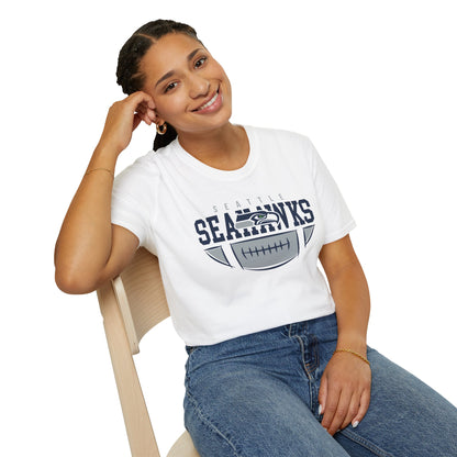 Seattle Seahawks Unisex Softstyle T-Shirt | NFL Fan Apparel, Game Day Shirt, Sports Gift, Casual Wear, Team Spirit Tee