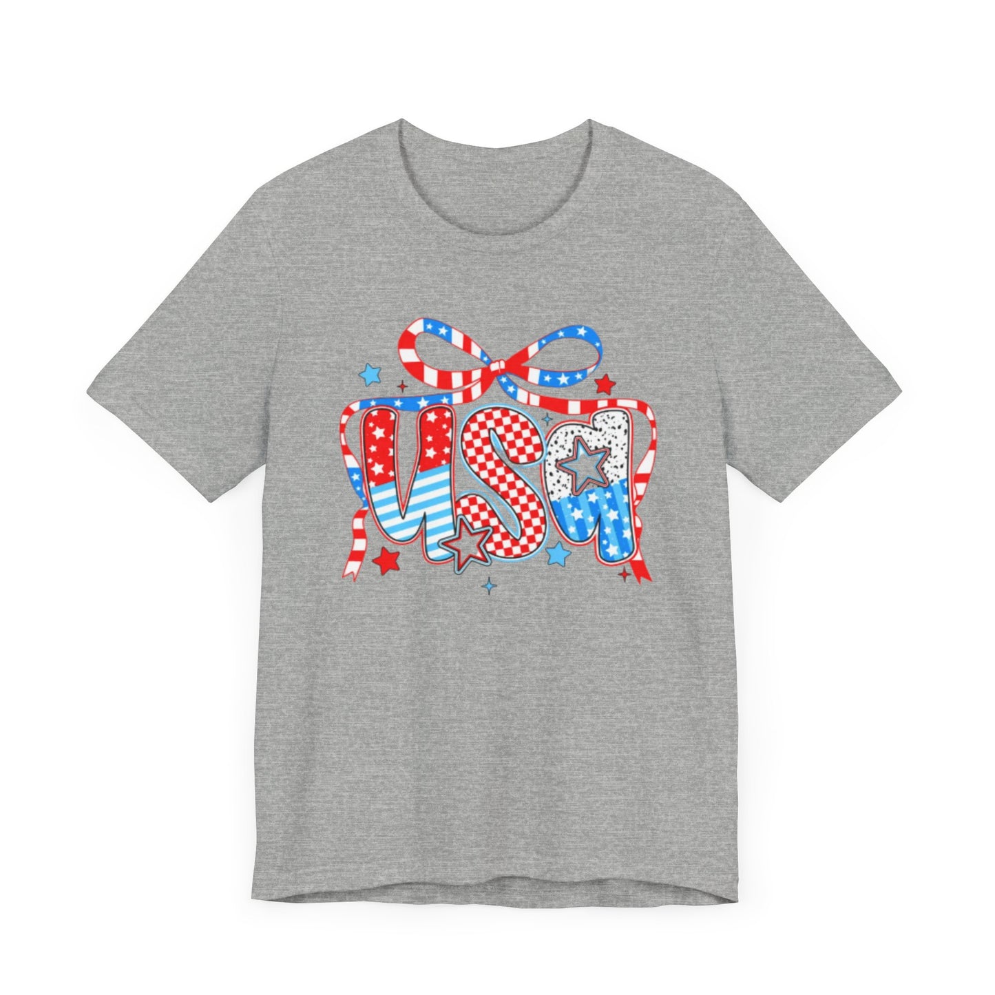 Patriotic USA Tee, Casual Style, Summer Festivals, Independence Day, Family Gatherings, Gift for Him/Her