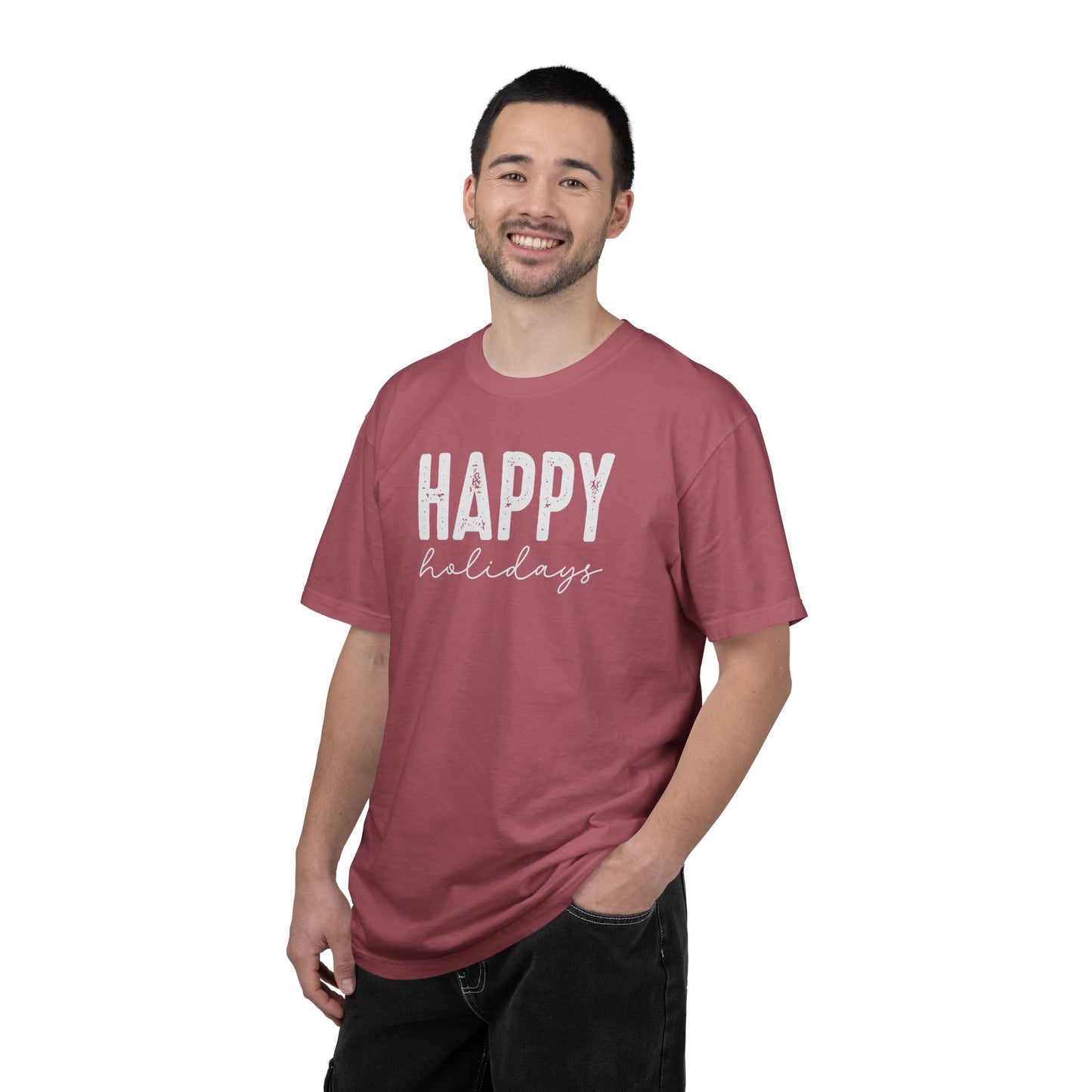 Happy Graphic T-Shirt — Minimal Positive Statement Tee