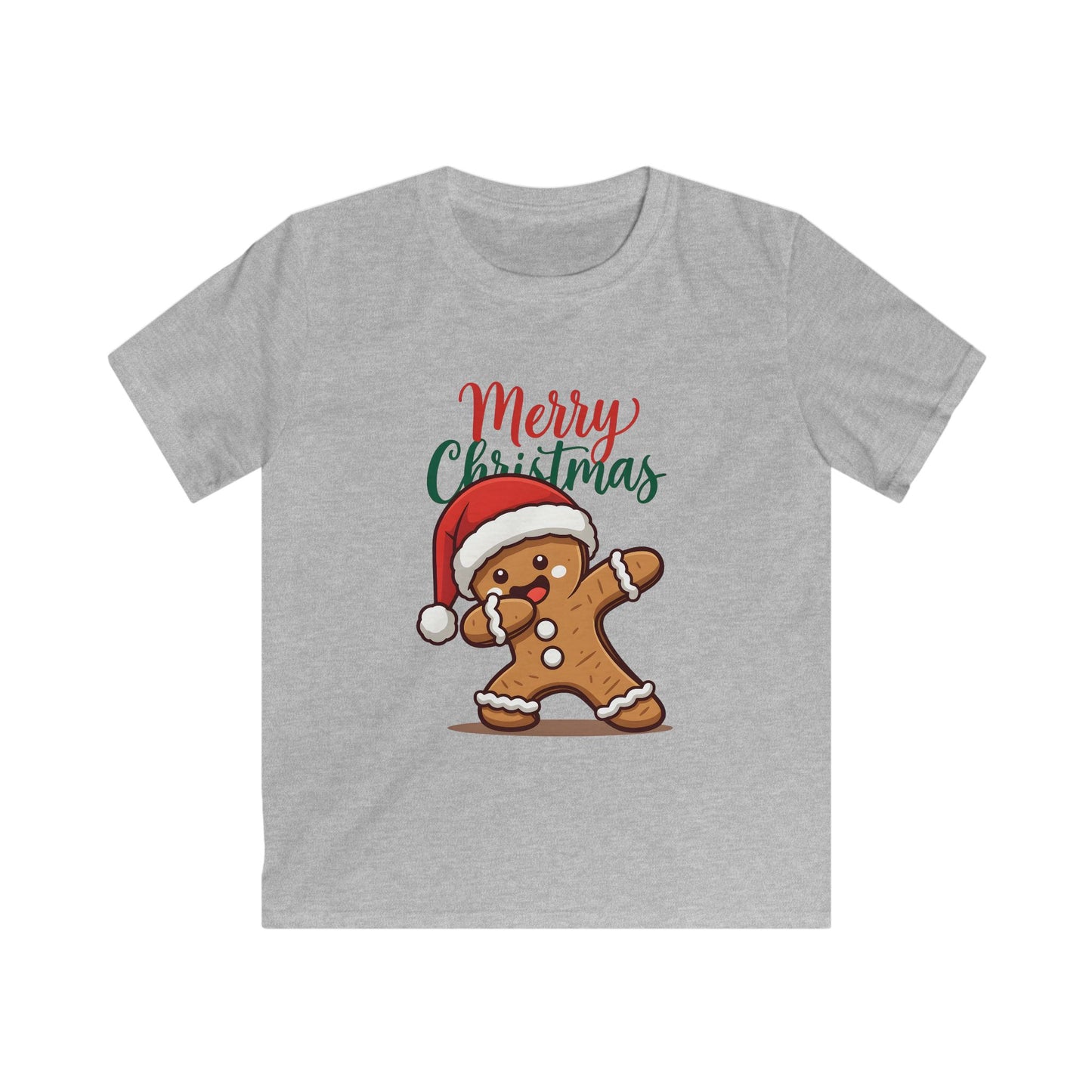 Kids Tee — Merry Christmas Gingerbread Boy Holiday Shirt