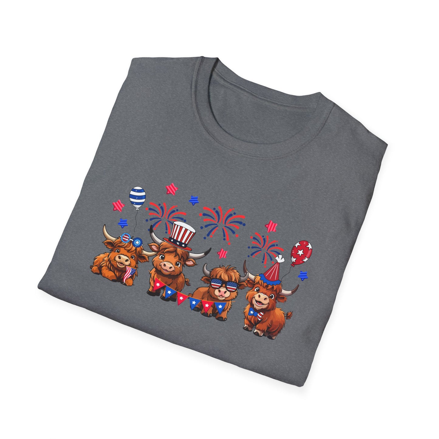 Festive Graphic T-Shirt, Independence Day Shirt, Casual Summer Style, Unisex Tee, Holiday Celebration Wear, Fireworks Design