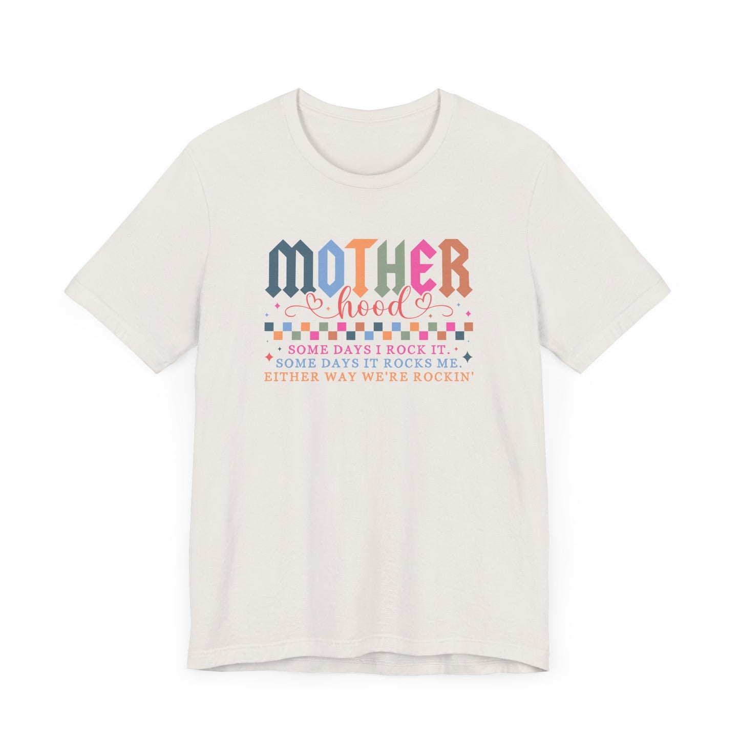 Rockin' Motherhood Tee | Unisex Jersey Short Sleeve Tee, Funny Mom Shirt, Gift for Mothers, Casual Wear, Parenting Tops
