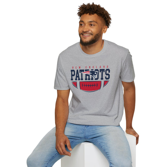 New England Patriots Unisex Softstyle T-Shirt | Sports Apparel, Game Day Outfit, Gift for Fans, Comfortable Tee, NFL Merchandise