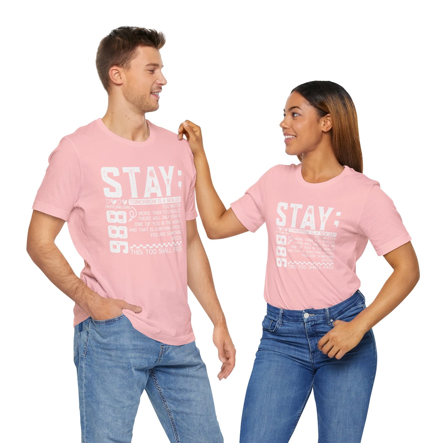 Stay Inspirational Tee, Unisex Motivational Shirt, Positive Quote T-Shirt, Everyday Comfort Wear, Gift for Encouragement