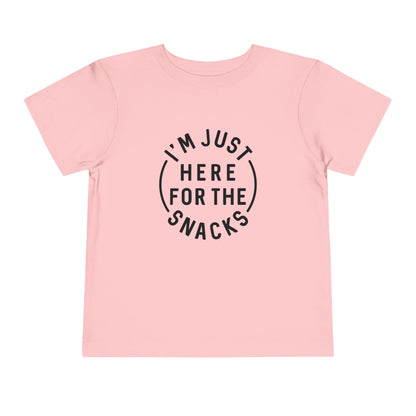 Toddler Snack Time Tee - Fun Kids T-Shirt, Toddler Birthday Gift, Snack Lover Apparel, Cute Playdate Top, Funny Kids Clothing