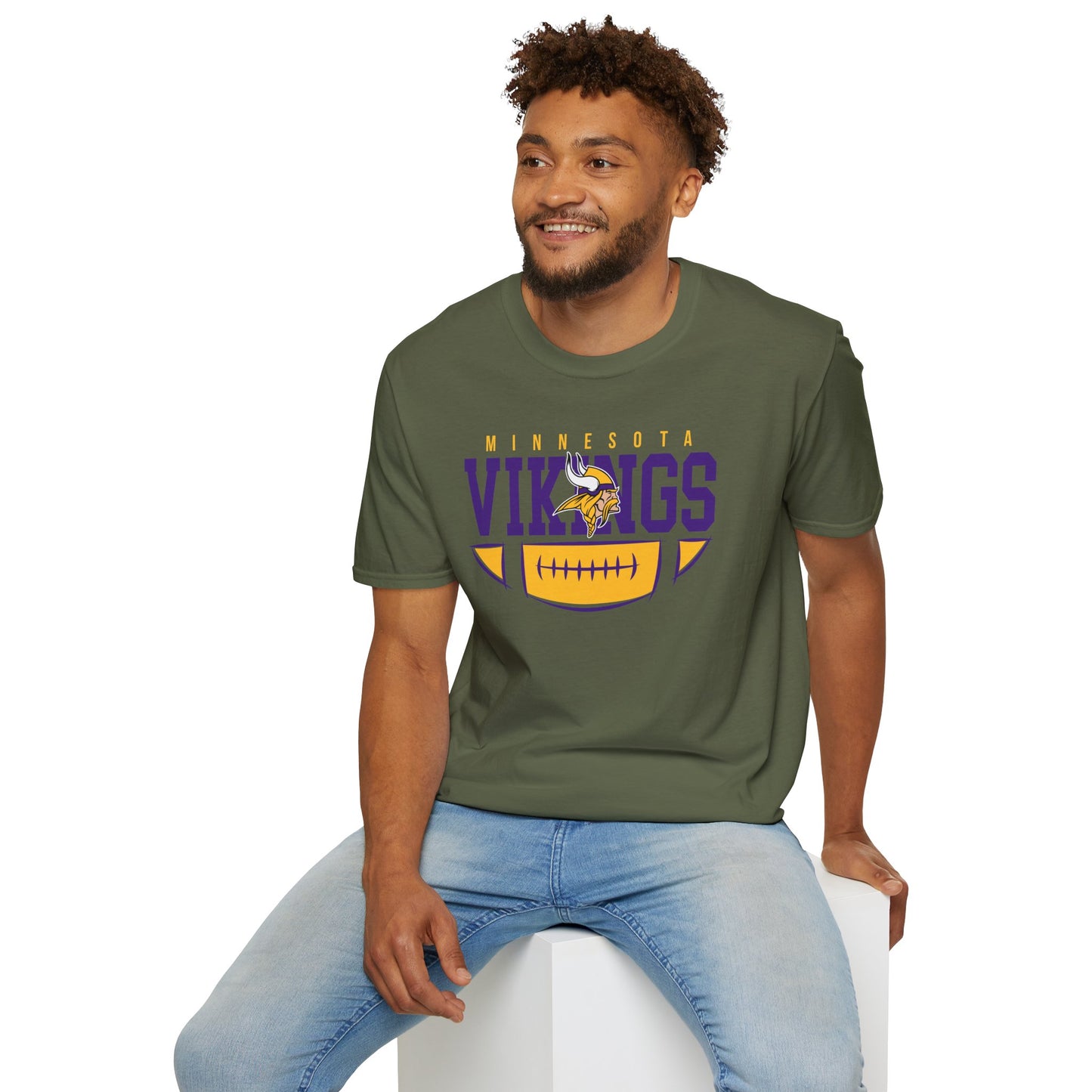 Minnesota Vikings Unisex T-Shirt - Softstyle Tee for Fans, Game Day Outfit, Unique Gift, Sports Apparel, Team Merchandise