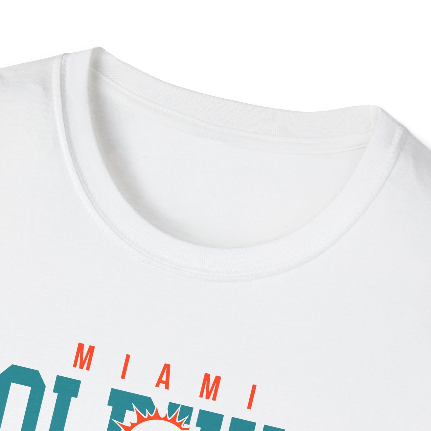 Miami Dolphins Retro Softstyle T-Shirt, Casual Sportswear, Game Day Apparel, Unisex Tee, Football Fan Gift