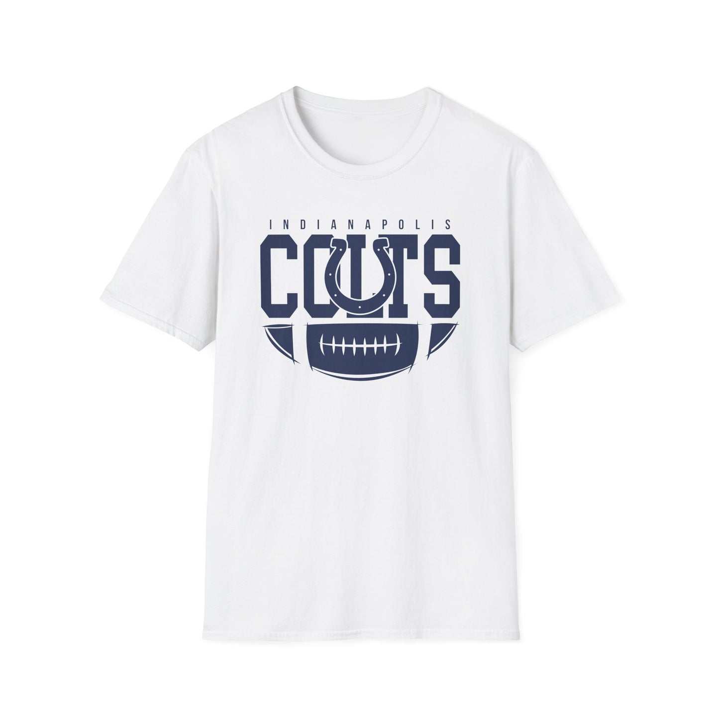 Indianapolis Colts Unisex Softstyle T-Shirt, Football Tee, Game Day Apparel, Casualwear, Sports Fan Gear, Gift for Him/Her