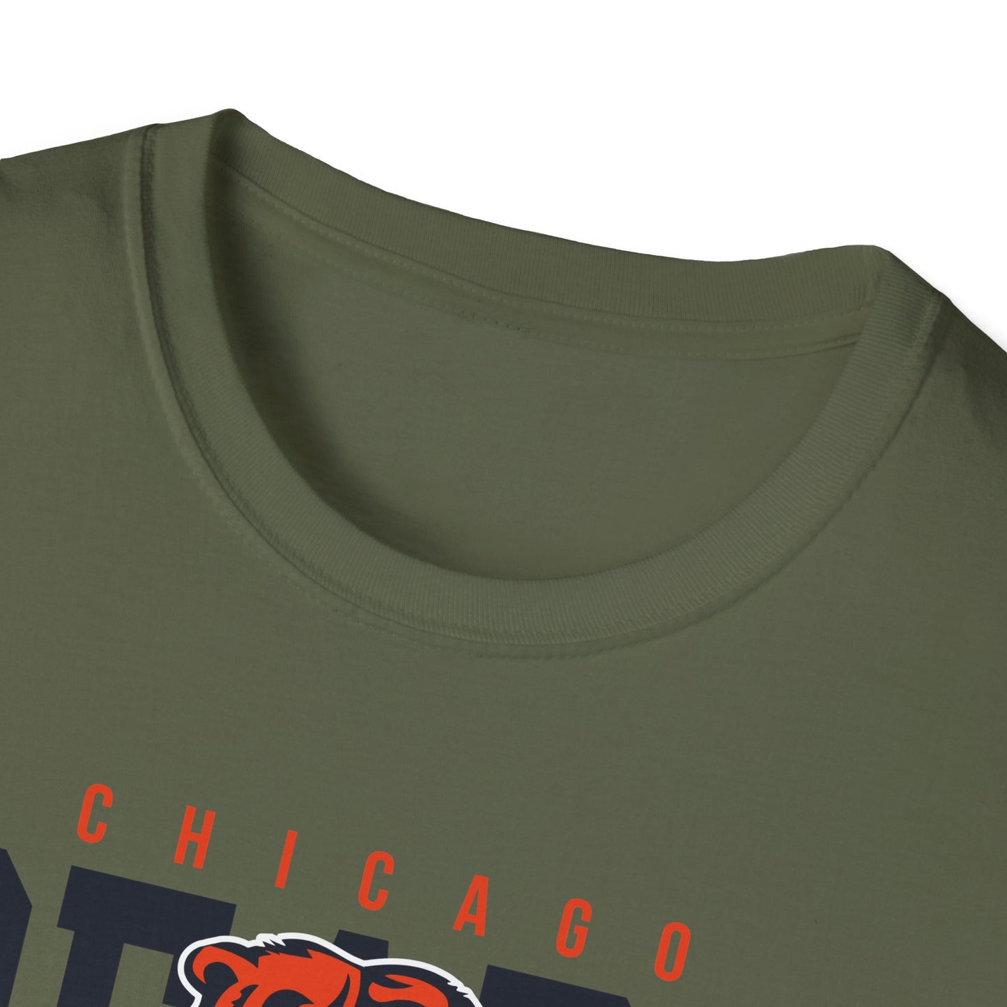 Chicago Bears Unisex Softstyle T-Shirt, Game Day Tee, Football Apparel, Sports Fan Shirt, Casual Wear, Tailgating Outfit
