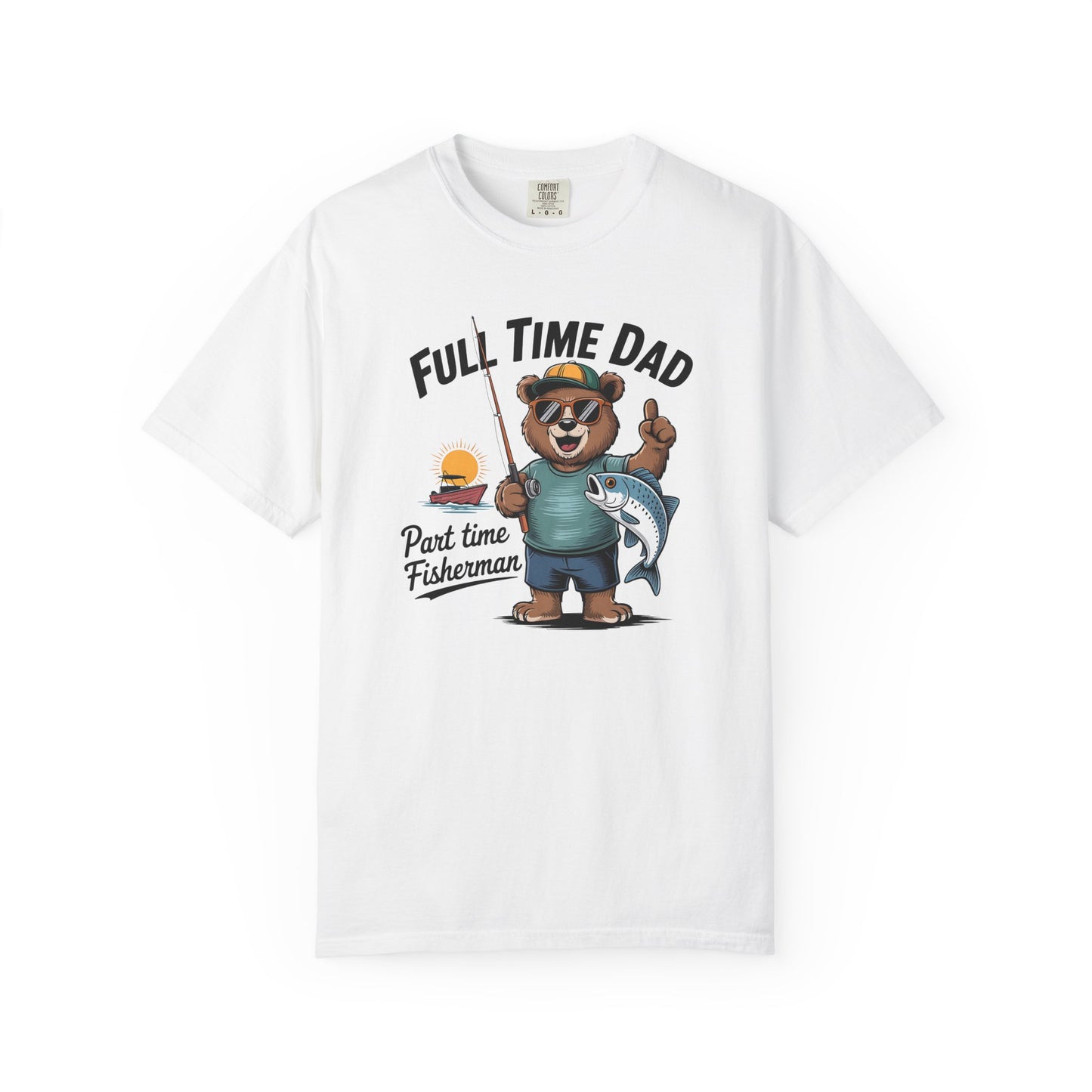 Relaxed Fisherman T-shirt for Dads, Perfect for Father's Day, Fishing Trips, Unisex Gift, Casual Wear, Summer Adventures