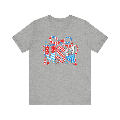 Patriotic USA Tee, Casual Style, Summer Festivals, Independence Day, Family Gatherings, Gift for Him/Her