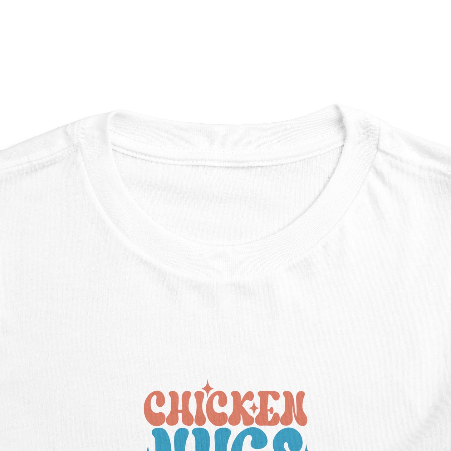 Toddler Short Sleeve Tee - 'Chicken Hugs & Mama's Hugs' - Cute Kid's T-Shirt, Fun Gift for Birthdays, Playdates, Family Gatherings