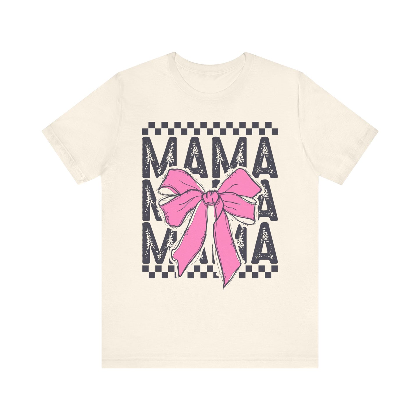 Cute Mama Bow Graphic Tee, Mother's Day Gift, Stylish T-Shirt for Moms, Everyday Wear, Birthday Gift for Her
