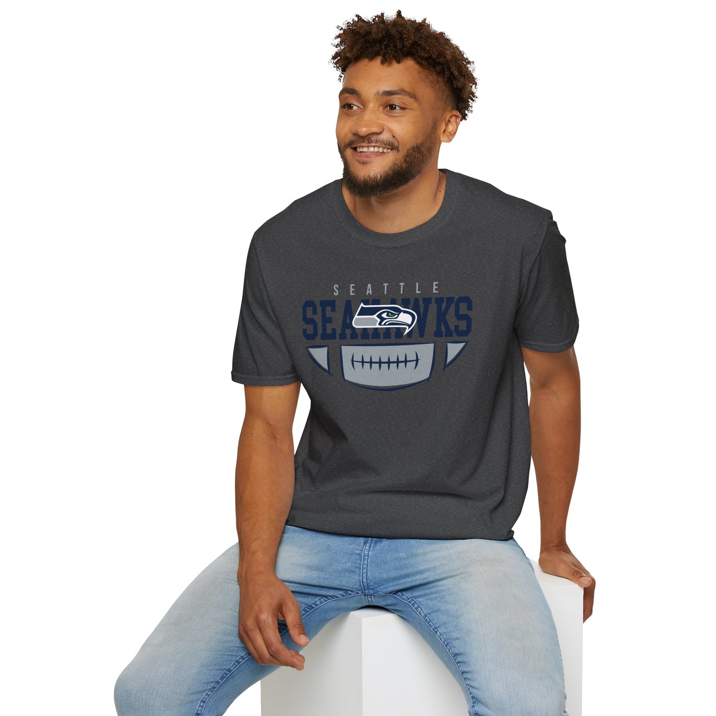 Seattle Seahawks Unisex Softstyle T-Shirt | NFL Fan Apparel, Game Day Shirt, Sports Gift, Casual Wear, Team Spirit Tee