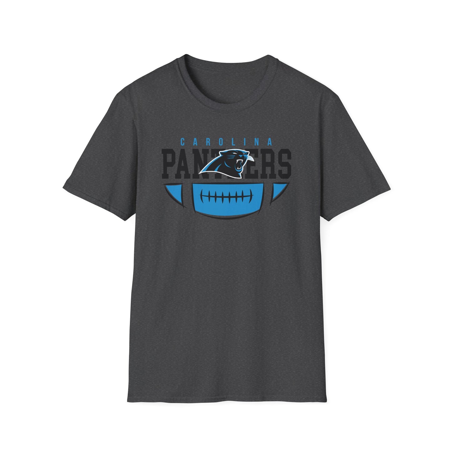 Panthers Logo Unisex Softstyle T-Shirt, Football Fan Tee, Game Day Shirt, Sports Apparel, Casual Wear, Gift for Fans