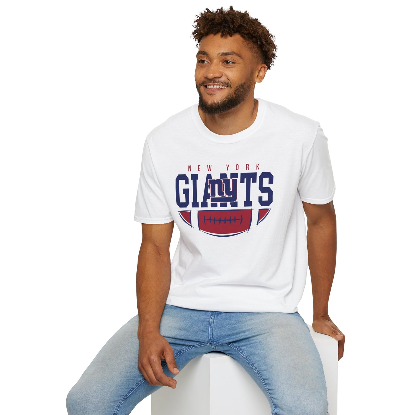 New York Giants Unisex Softstyle T-Shirt | NFL Fan Gear, Game Day Apparel, Sports Merchandise, Casual Wear, Gift for Football Lovers