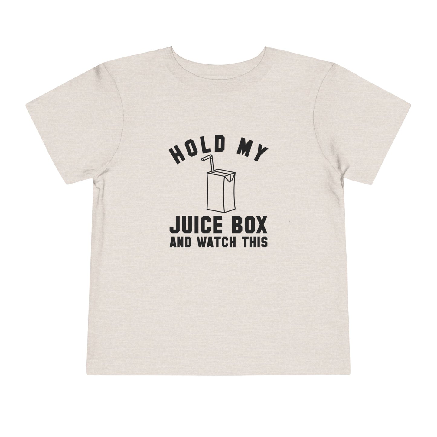 Fun Toddler Tee - "Hold My Juice Box and Watch This" - Perfect for Playdates, Birthdays, Summer Fun, Gift for Kids, Toddler Clothes