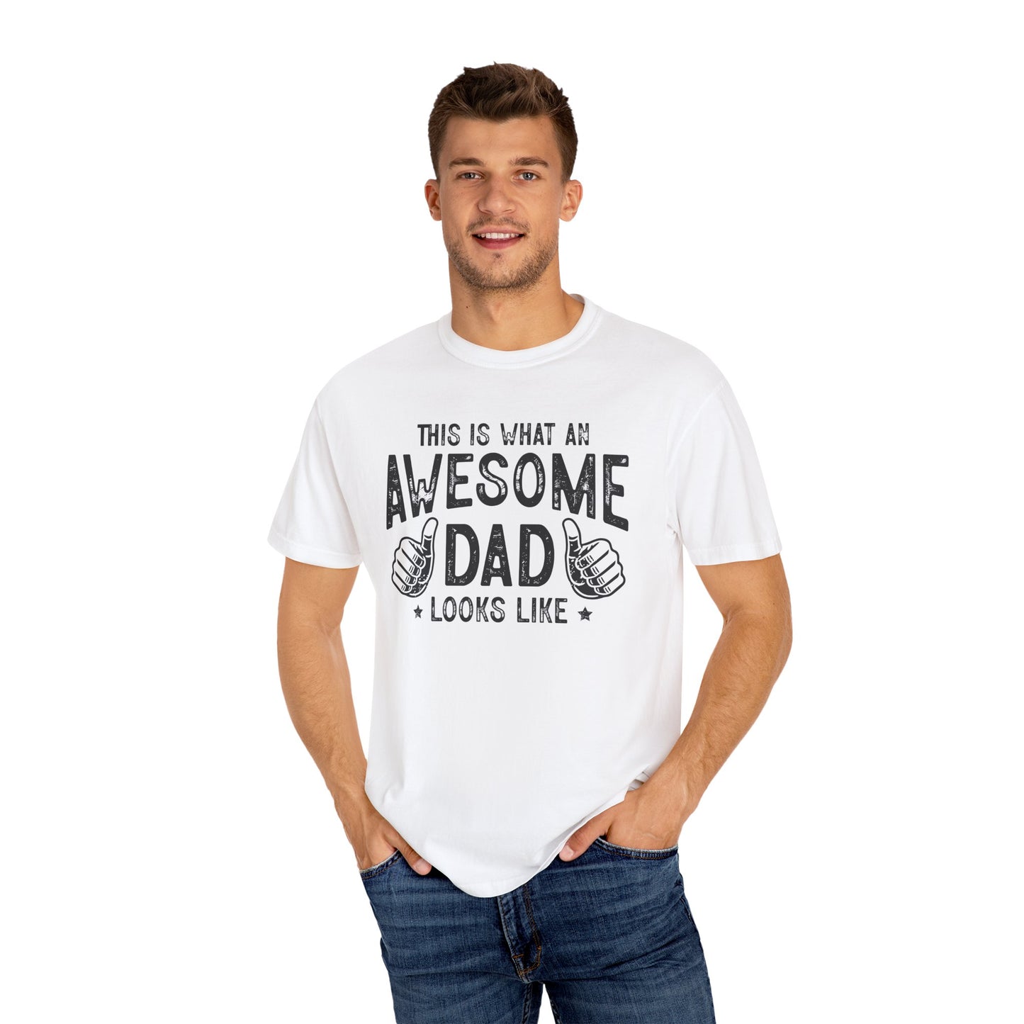 Awesome Dad Unisex T-Shirt - Perfect Gift for Father's Day, Dads, Family Gatherings, Fun and Casual Wear, Gifts for Him