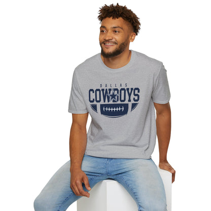 Dallas Cowboys Unisex Softstyle T-Shirt | Casual Fan Gear, Sports Apparel, Game Day Wear, Gift for Football Fans, Team Merchandise