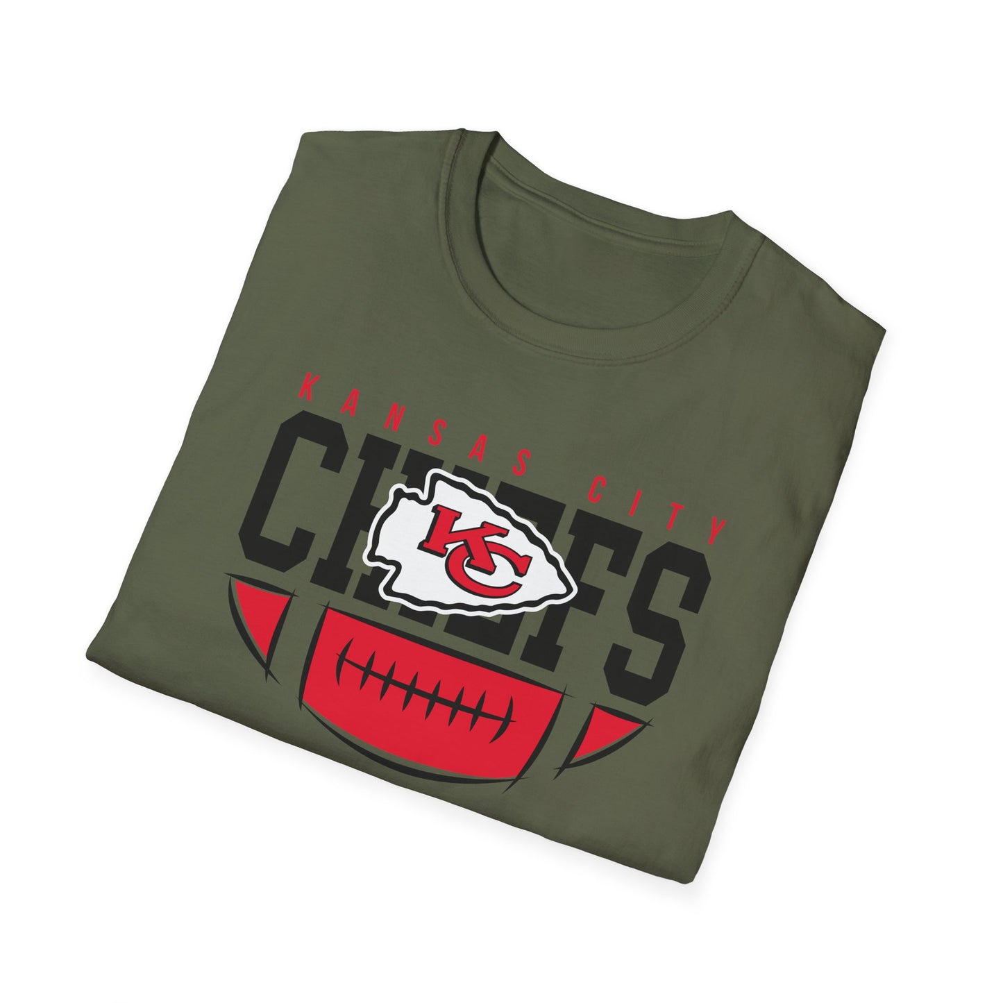 Kansas City Chiefs Unisex Softstyle T-Shirt, Football Fan Tee, Game Day Apparel, Sports Merchandise, Gift for Sports Lovers