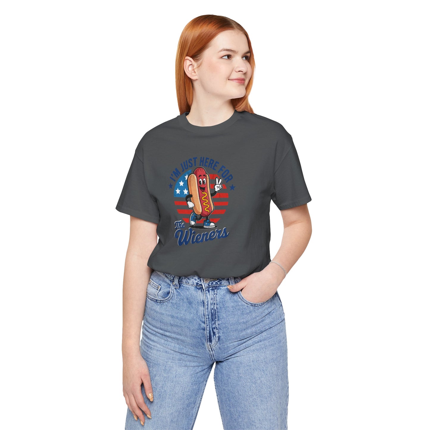 Fun Hot Dog Graphic Tee, Casual Summer Shirt, Family BBQ Outfit, July 4th Celebration Top, Foodie Gift, Unisex T-Shirt