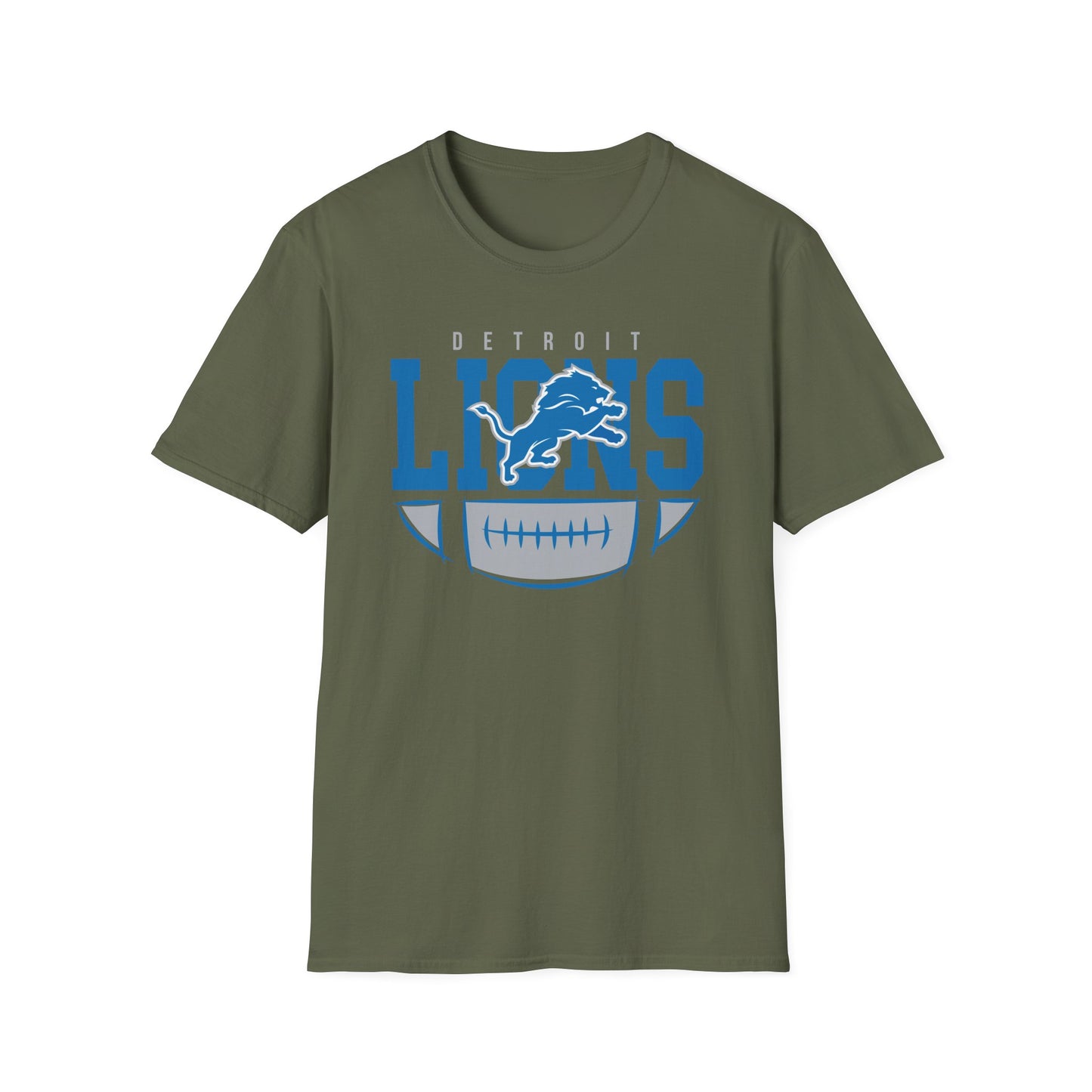 Detroit Lions Unisex Softstyle T-Shirt, Football Fan Tee, Game Day Shirt, Sports Apparel, NFL Merchandise