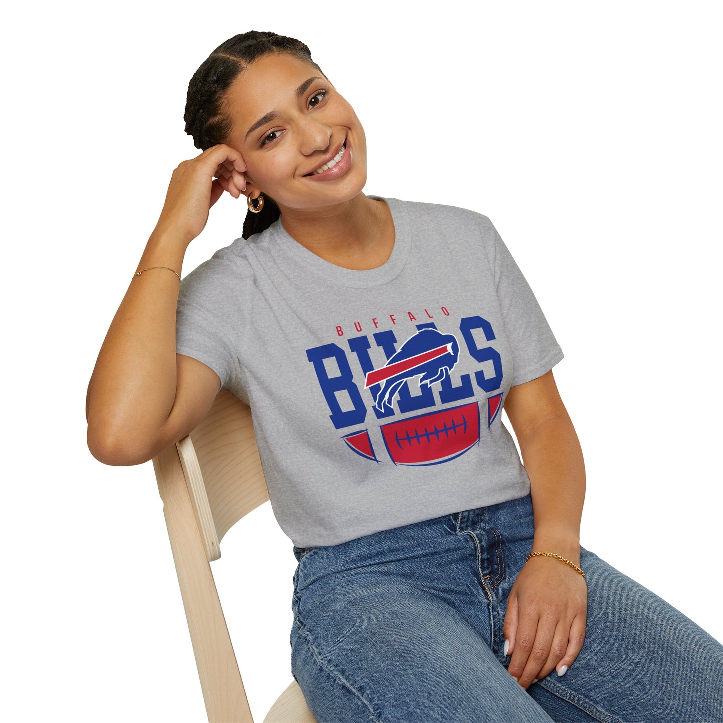 Buffalo Bills Unisex Softstyle T-Shirt | Game Day Attire, Sports Fan Apparel, Casual Wear, Gift for Sports Lovers