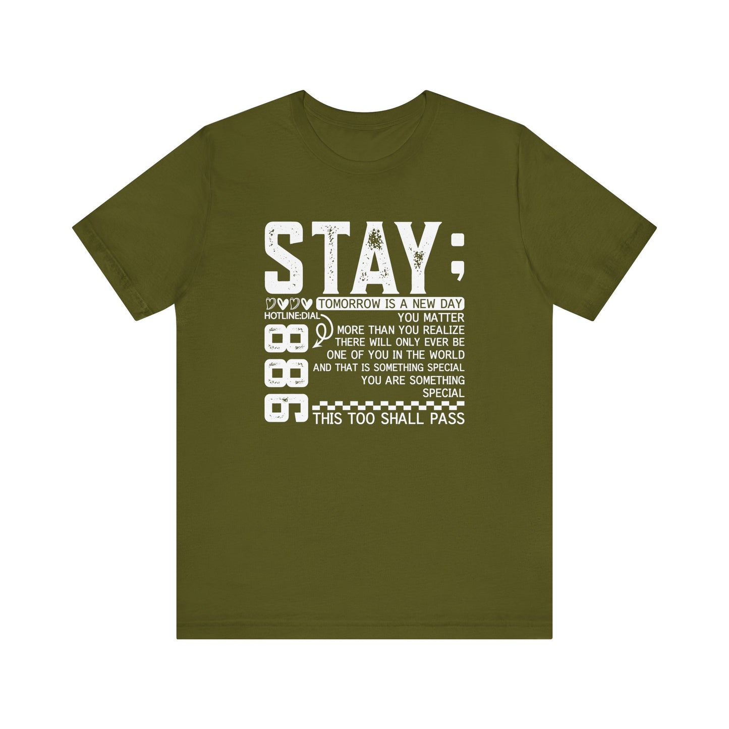 Stay Inspirational Tee, Unisex Motivational Shirt, Positive Quote T-Shirt, Everyday Comfort Wear, Gift for Encouragement