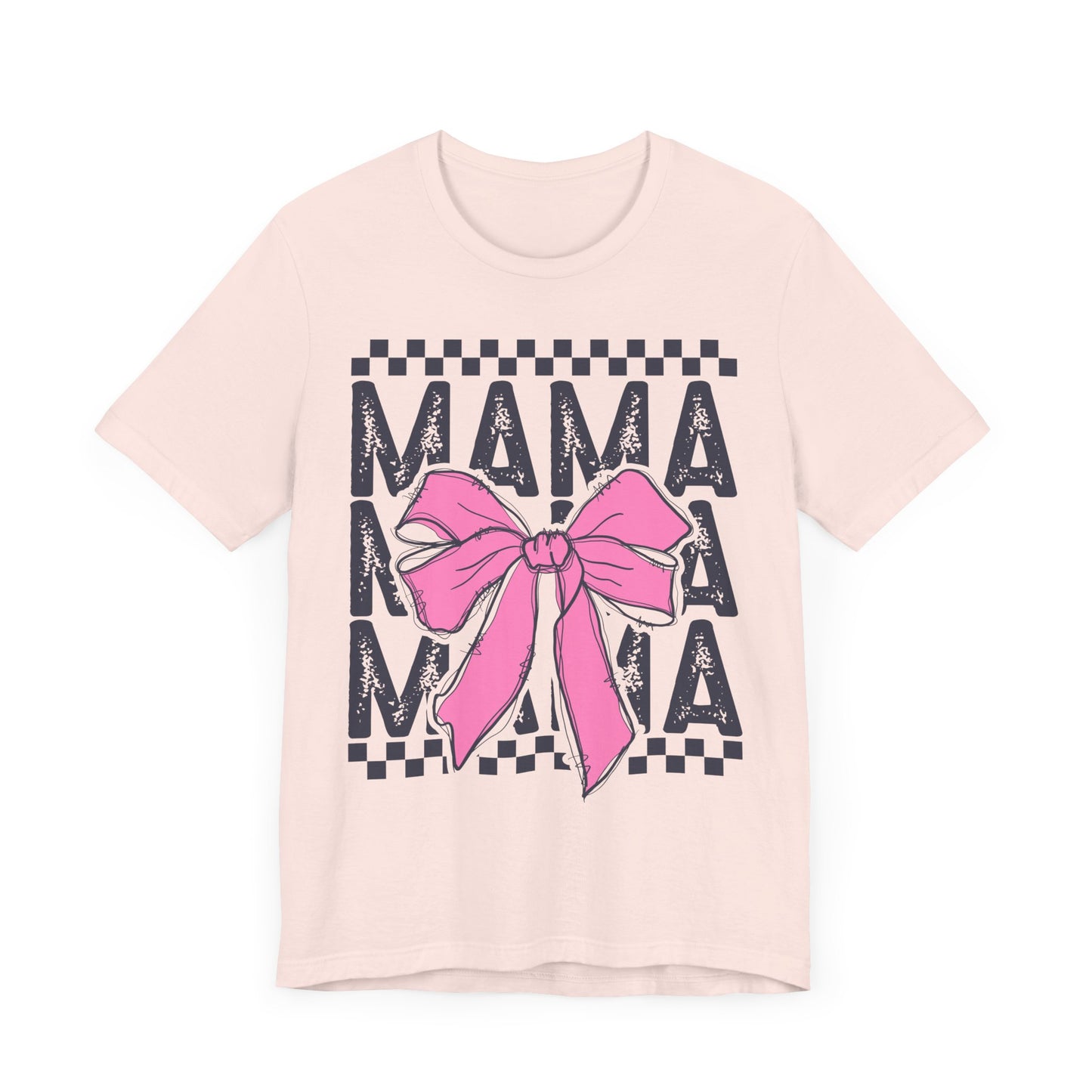 Cute Mama Bow Graphic Tee, Mother's Day Gift, Stylish T-Shirt for Moms, Everyday Wear, Birthday Gift for Her