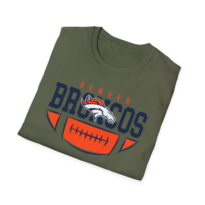 Denver Broncos Unisex Softstyle T-Shirt, Football Tee, Game Day Shirt, Sports Apparel, Fan Gear, Gift for Sports Lovers