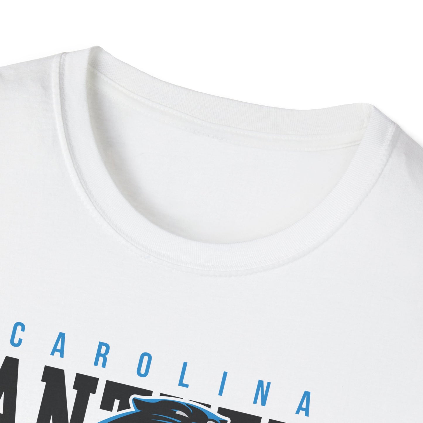 Panthers Logo Unisex Softstyle T-Shirt, Football Fan Tee, Game Day Shirt, Sports Apparel, Casual Wear, Gift for Fans