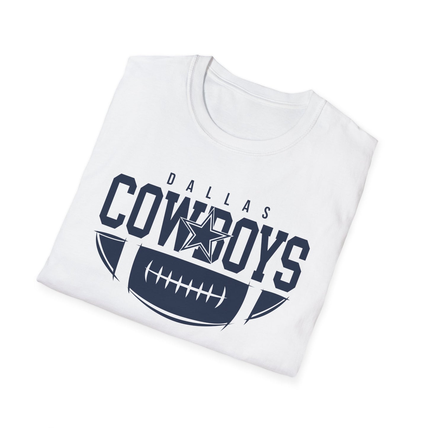 Dallas Cowboys Unisex Softstyle T-Shirt | Casual Fan Gear, Sports Apparel, Game Day Wear, Gift for Football Fans, Team Merchandise