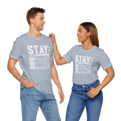 Stay Inspirational Tee, Unisex Motivational Shirt, Positive Quote T-Shirt, Everyday Comfort Wear, Gift for Encouragement