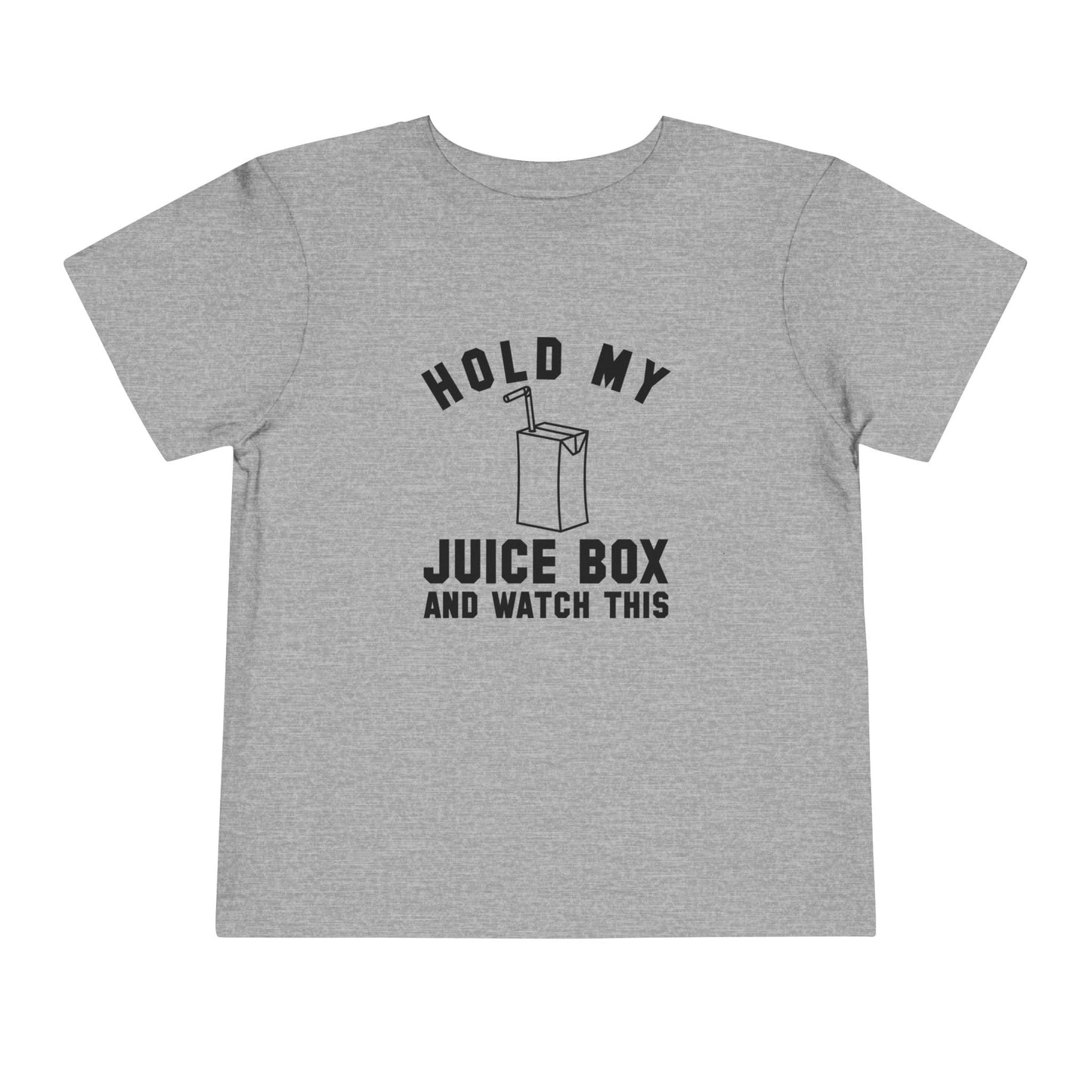 Fun Toddler Tee - "Hold My Juice Box and Watch This" - Perfect for Playdates, Birthdays, Summer Fun, Gift for Kids, Toddler Clothes