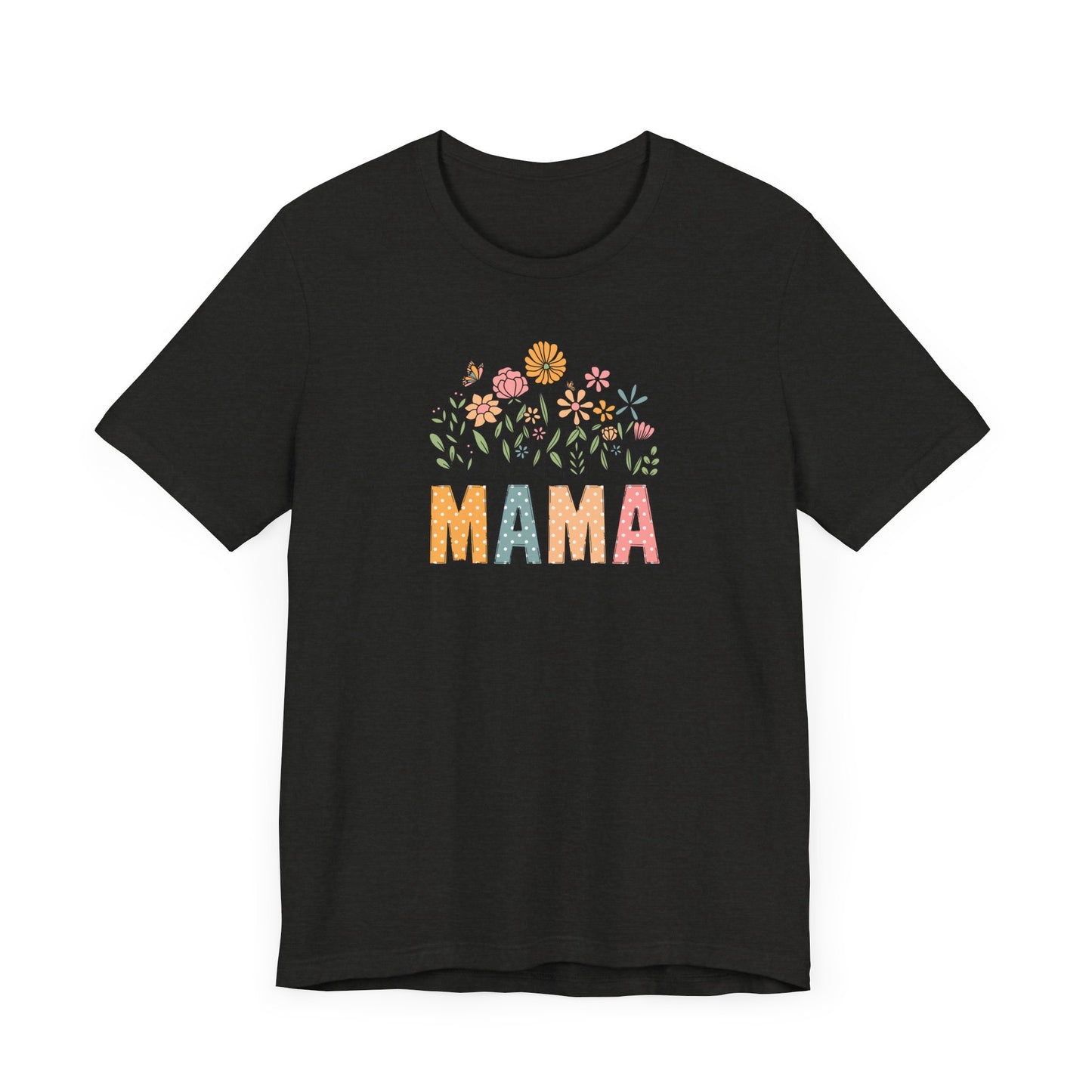 Floral Mama Tee - Perfect for Mother's Day, Baby Showers, Gifts for Moms, Casual Wear, Spring Fashion