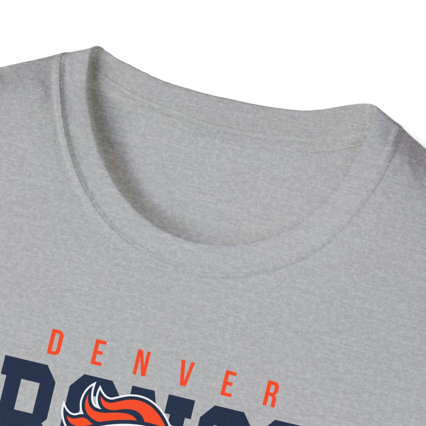 Denver Broncos Unisex Softstyle T-Shirt, Football Tee, Game Day Shirt, Sports Apparel, Fan Gear, Gift for Sports Lovers