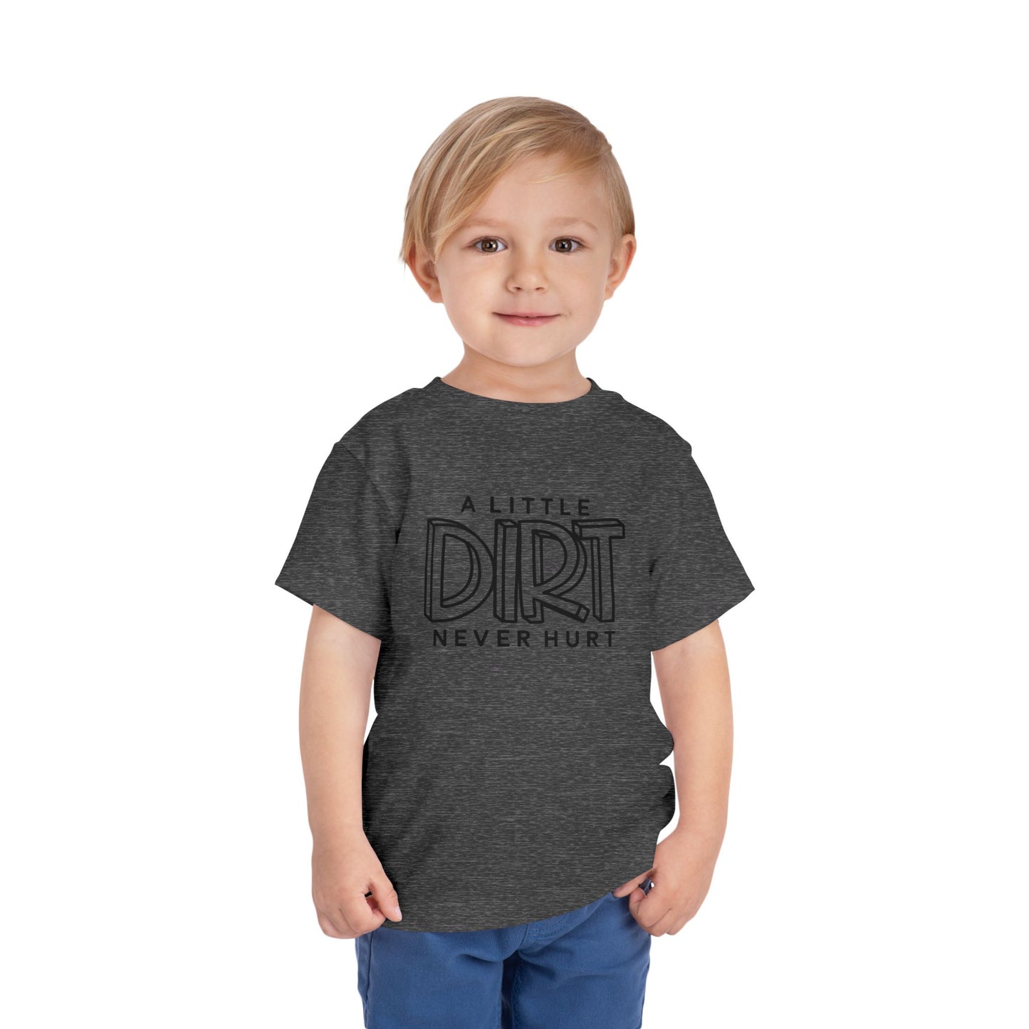 Toddler Dirt Never Hurt Tee, Kids Shirt, Playful Toddler Tee, Children's T-Shirt, Outdoor Fun, Birthday Gift, Playdate Attire