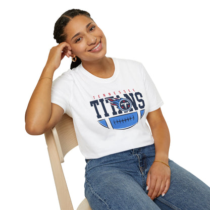 T-Shirt with Tennessee Titans Graphic, Perfect for Game Day, Sports Fans, Casual Wear, Gift for Him or Her, Unisex Apparel