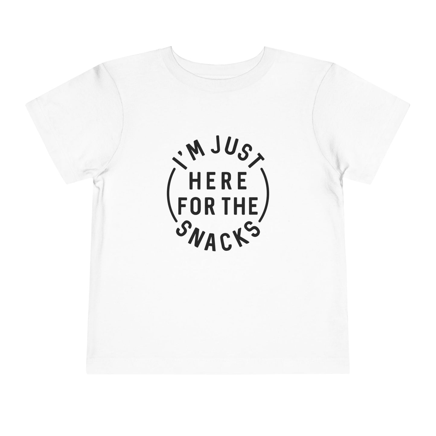 Toddler Snack Time Tee - Fun Kids T-Shirt, Toddler Birthday Gift, Snack Lover Apparel, Cute Playdate Top, Funny Kids Clothing