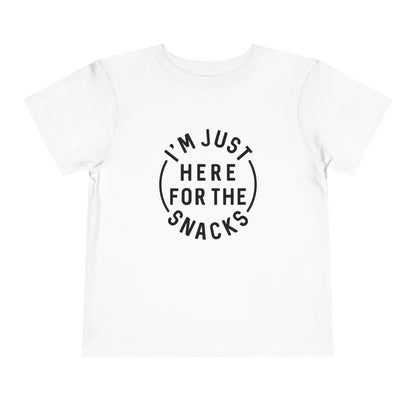 Toddler Snack Time Tee - Fun Kids T-Shirt, Toddler Birthday Gift, Snack Lover Apparel, Cute Playdate Top, Funny Kids Clothing