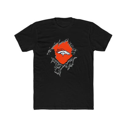 Denver Broncos Fan Unisex Cotton Crew Tee, Vintage Sports Shirt, Game Day Apparel, Football Fan Gift, Casual Wear, Team Spirit T-Shirt