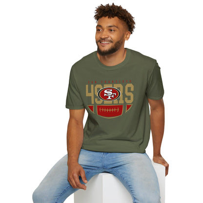 San Francisco 49ers Unisex Softstyle T-Shirt, NFL Fan Apparel, Game Day Tee, Sportswear, Gift for Football Lovers, Casual Style