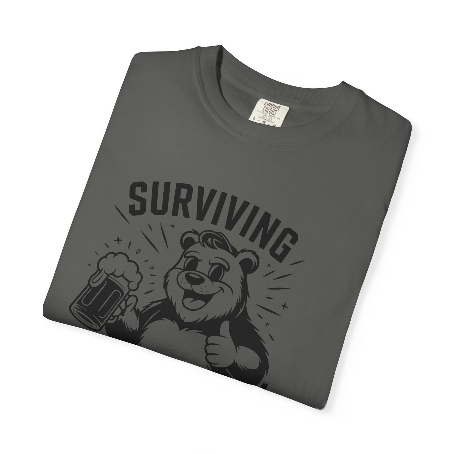 Surviving Fatherhood T-Shirt | Funny Gift for Dads | Casual, Gift for Father's Day, New Dad Shirt, Beer Lovers Tee