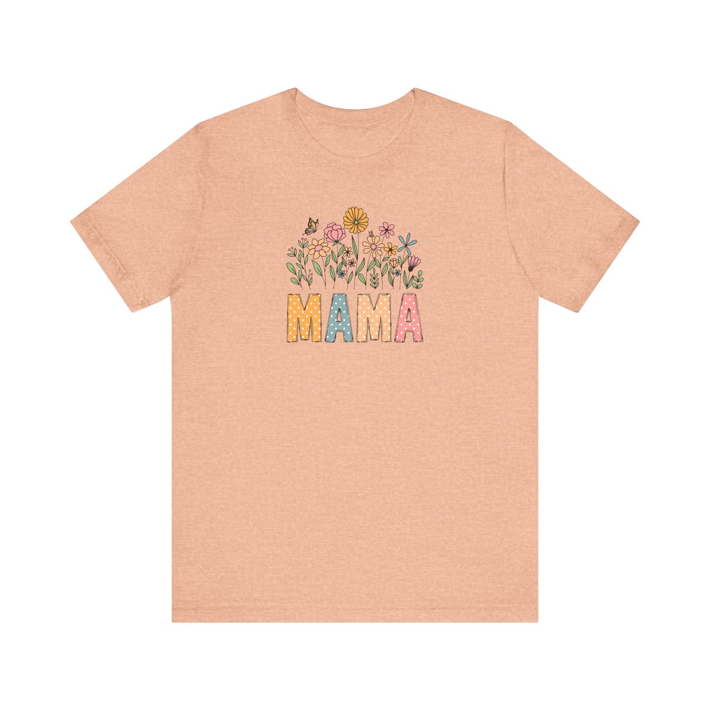 Floral Mama Tee - Perfect for Mother's Day, Baby Showers, Gifts for Moms, Casual Wear, Spring Fashion