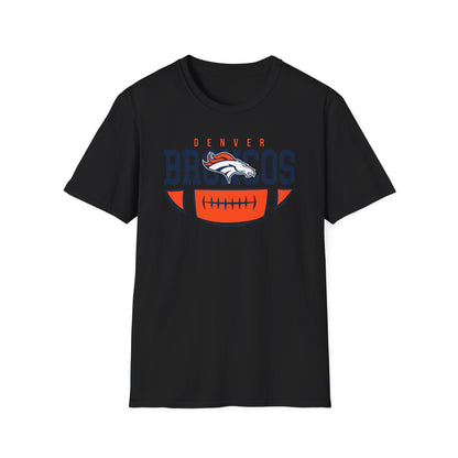 Denver Broncos Unisex Softstyle T-Shirt, Football Tee, Game Day Shirt, Sports Apparel, Fan Gear, Gift for Sports Lovers