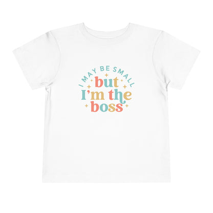 Toddler Boss Tee, Cute Toddler Shirt, Kids Quote T-Shirt, Funny Baby Gift, Small But Mighty Apparel, Birthday Outfit, Playdate Wear